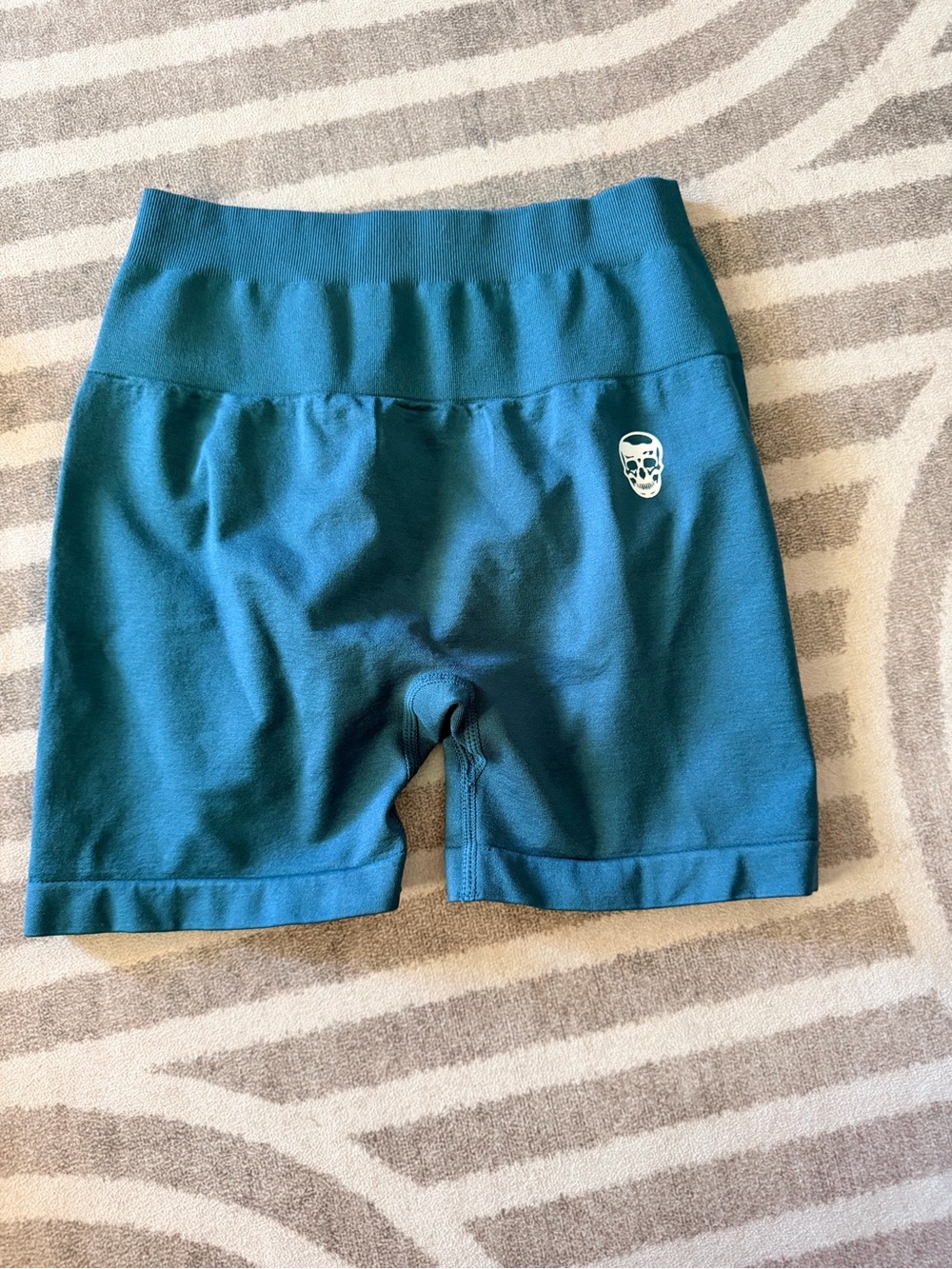 & Other Stories Teal Stretch Bike Shorts